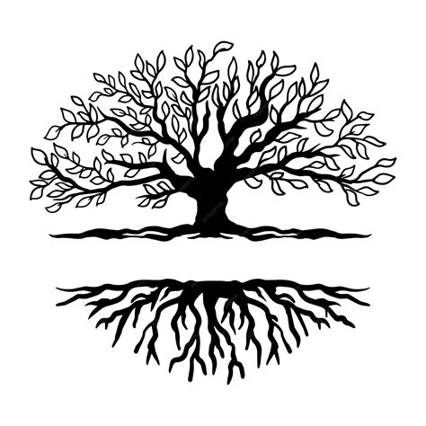 Premium Vector Family Tree Vector Black And White – NBKomputer