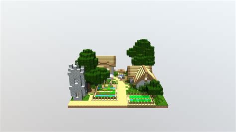 Minecraft Village - Download Free 3D model by FIELDFLY3R [f7b006a] - Sketchfab