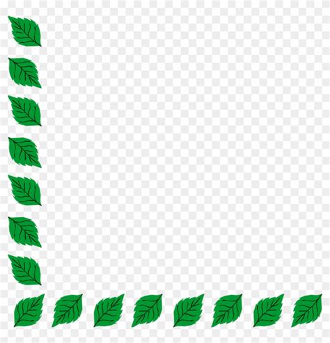 Green Leaf Border Clip Art Quotes 1ncqre Clipart - Leaves Borders And Frames - Free Transparent ...