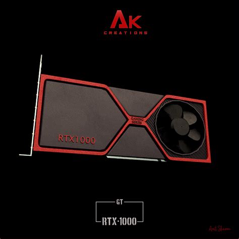 ArtStation - Gtx Rt 1000 gaming Series Graphic Card 3D modeling ...