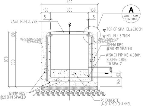 Standard Manhole Details Autocad Drawing Autocad Drawing Autocad | Porn ...