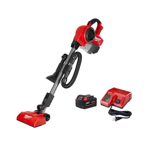 Milwaukee M18 FUEL 18-Volt Lithium-Ion Brushless .25 Gal. Cordless Jobsite Vacuum with 5.0 Ah ...