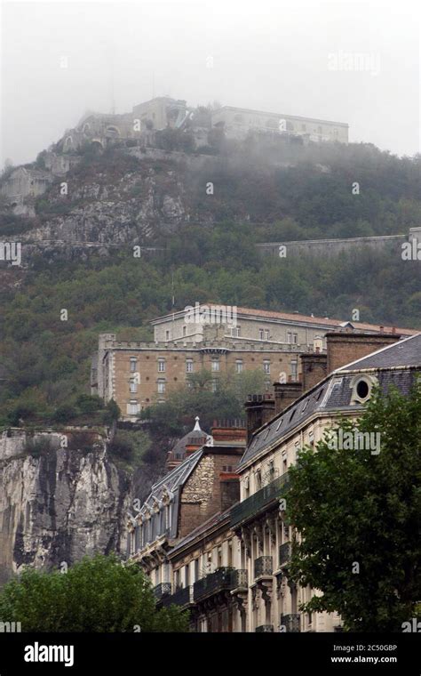 La Bastille Hill and fortress in Grenoble, France Stock Photo - Alamy