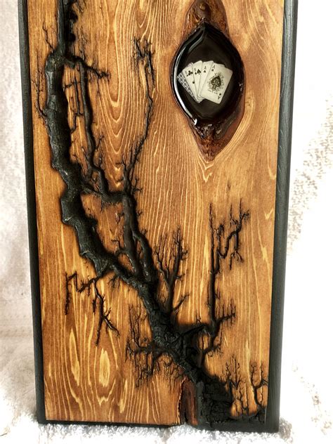 Hickok Fractal burn fractal art high voltage wood burn | Etsy | Wood art, Wood art projects ...