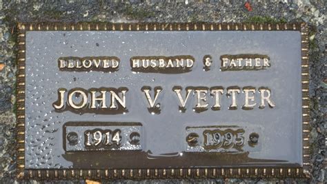 John V Vetter (1914-1995) - Find a Grave Memorial