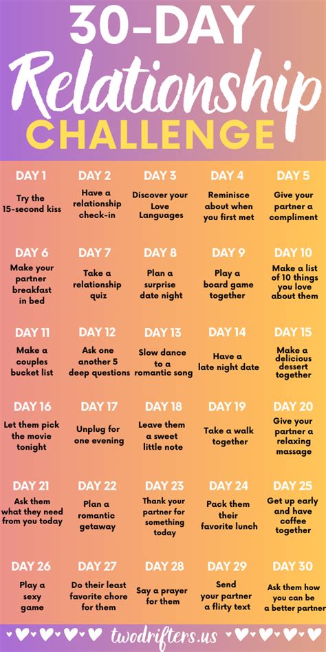 The 30 day relationship challenge that will bring couples closer – Artofit