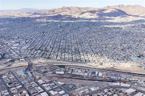 El Paso, USA towards Ciudad Juarez, Mexico