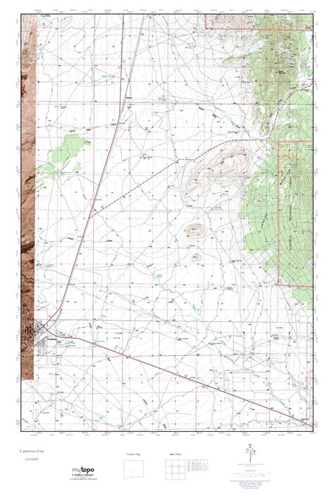 MyTopo Carrizozo East, New Mexico USGS Quad Topo Map