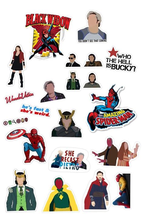 Printable Marvel Stickers