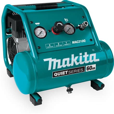 Makita Quiet Series 2 Gal. 1 HP Oil-Free Electric Air Compressor ...