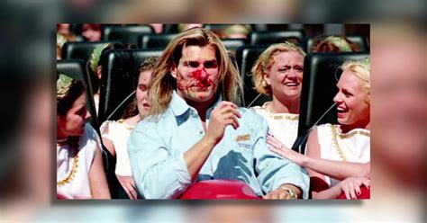 18 years ago Fabio was hit by a goose on Busch Gardens roller coaster