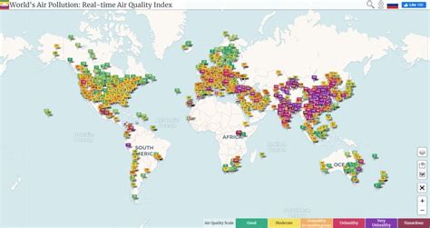 World Air Pollution Map: Real-time Air Quality Index - OKFIL Window Filters