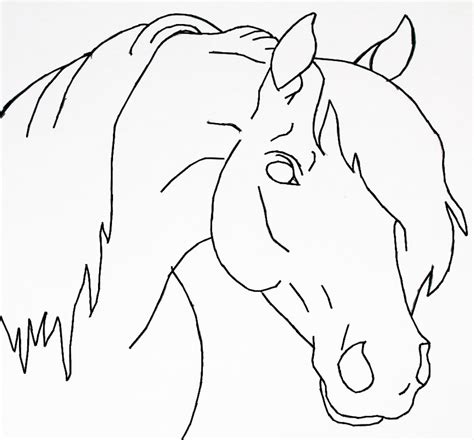 Horse Drawing Easy at GetDrawings | Free download