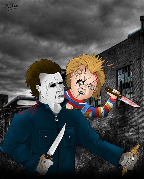 Michael Myers Vs Chucky! by McCleanArt on DeviantArt