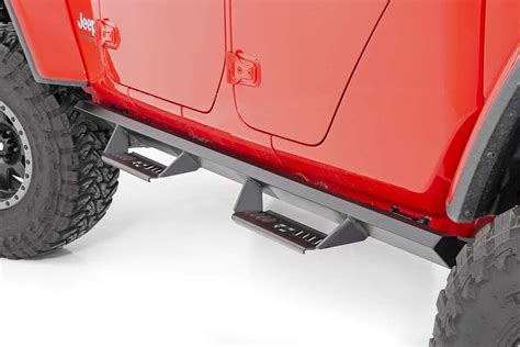 | JT Gladiator Jeep 2020 (fits) Steps Drop AL2 Country Rough Aluminum ...