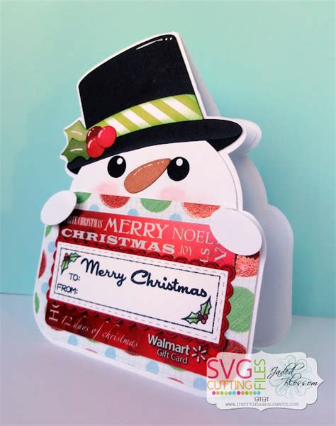 The Cricut Bug: Snowman Gift Card Holder Shaped Card