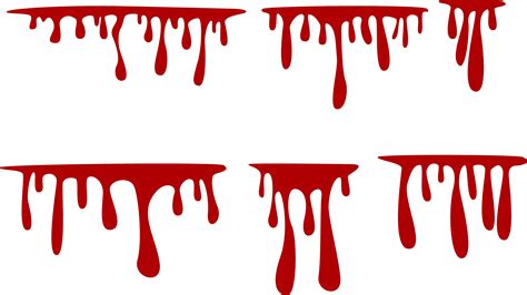 Blood Splatter Dripping Transparent Png Svg Vector File Images
