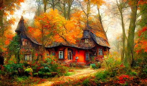 Forest Cottage Jigsaw Puzzle