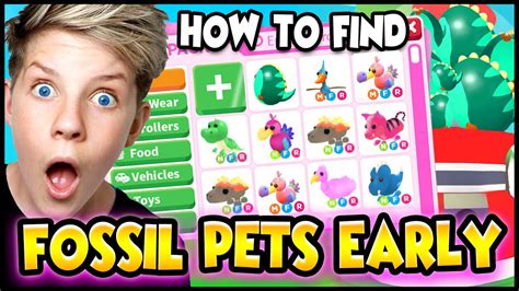 How To Find ALL FOSSIL EGG Pets in Adopt Me EARLY!! PREZLEY - YouTube