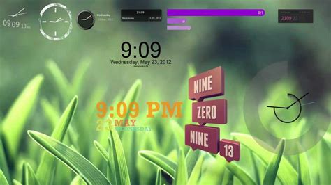 Rainmeter Clock Skins - YouTube