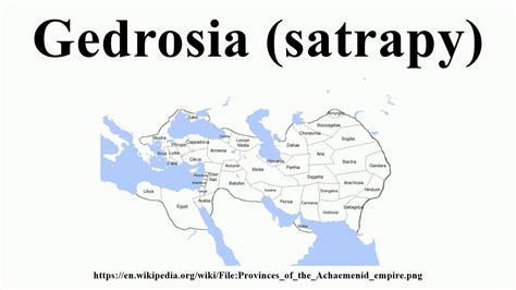 Gedrosia (satrapy) - YouTube