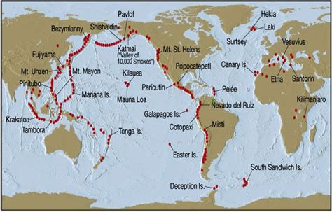 Extinct Volcanoes In The World Map