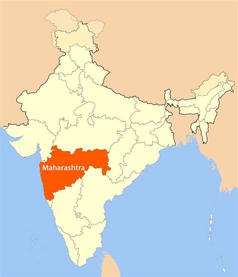 Location Map of Maharashtra - Mapsof.Net