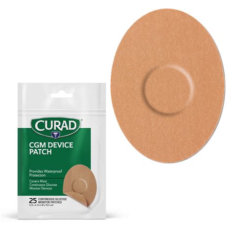 Curad Continuous Glucose Monitor Patches, Tan, 25 Ct - Walmart.com