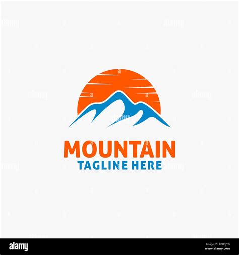 Mountain landscape logo design Stock Vector Image & Art - Alamy