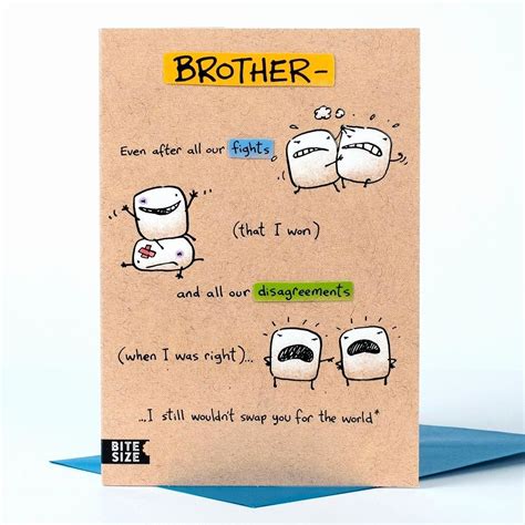 Funny Birthday Card For Brother Ideas