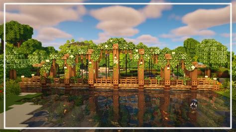 Minecraft ||🌷AESTHETIC COTTAGECORE BRIDGE🌷|| Como Construir un PUENTE estilo COTTAGECORE de ...