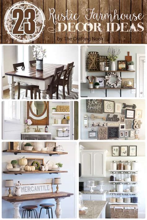 23 Rustic Farmhouse Decor Ideas | The Crafting Nook