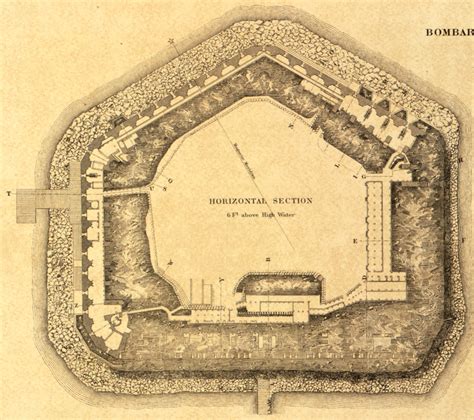 Fort Sumter, South Carolina Fortification Map – Battle Archives