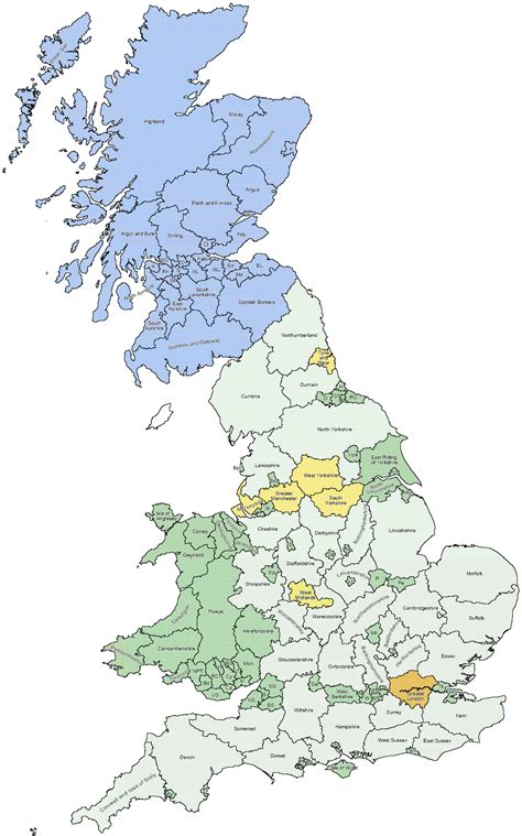 Outline Map Of England Counties