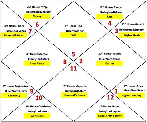 Houses In Vedic Astrology Chart