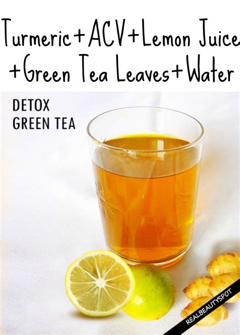 DETOX TURMERIC GREEN TEA RECIPE - THEINDIANSPOT | Green tea detox, Detox tea diet, Liver detox ...