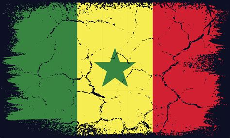 Free Vector Flat Design Grunge Senegal Flag Background 29872195 Vector ...