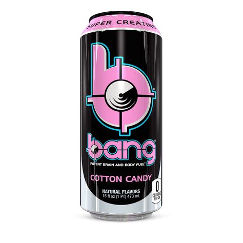 Bang Cotton Candy Energy Drink with Super Creatine, 16 oz Can - Walmart.com - Walmart.com