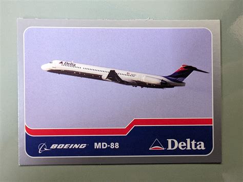 Delta Airlines Collector cards Pilot trading card list — Wood By Wright