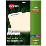 Avery TrueBlock Permanent File Folder Labels 8366 23 x 3 716 White Pack Of 750 - Office Depot