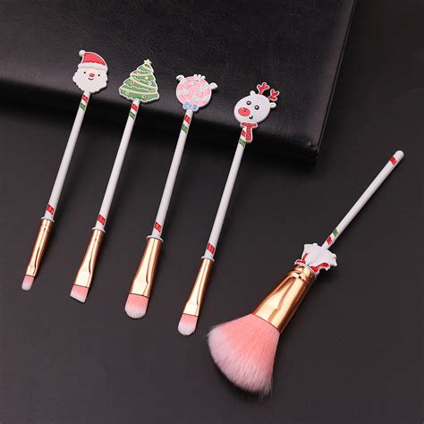 Christmas Makeup Brushes Set Kit Beautiful Professional Make Up Brush ...