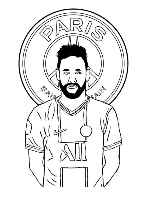 Neymar Coloring Pages - Coloring Pages For Kids And Adults | Free ...