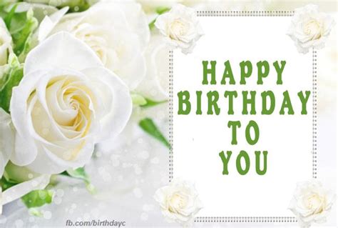 White roses birthday greeting card - Flowers - Birthday Greeting Birthday Wishes Cards, Birthday ...