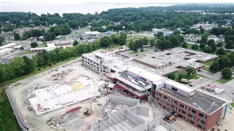 Havre de Grace Middle/High School construction update - July 2019 - YouTube