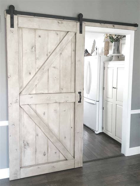 Barn Door - Gray Wash - Sliding 2 Panel Z Style - Walston Door Company | Home door design, Diy ...