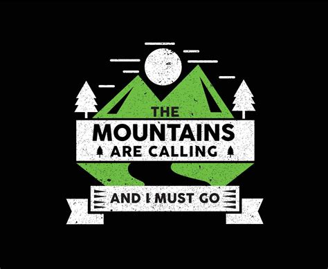 The Mountains Are Calling illustration Vector T-shirt Design 12995437 ...