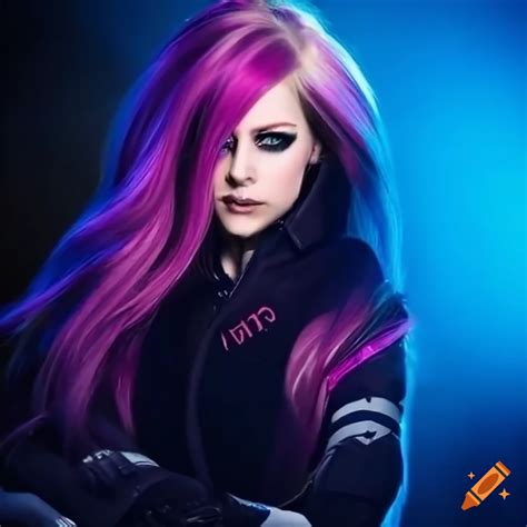 Avril lavigne cosplaying as a raid shadow legends character in 8k resolution on Craiyon