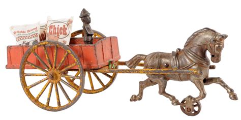 Lot Detail - HUBLEY CAST IRON FARM WAGON.