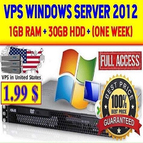 VPS Windows 1GB RAM + 30GB HDD + Usa VPS + (One week) | eBay