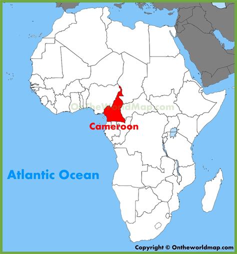 Africa Cameroon Map | Map Of Africa